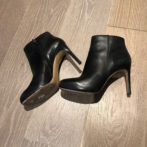 Via Spiga Black Ankle Bootie Stiletto Size 9.5